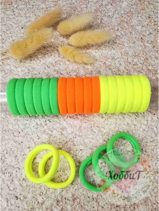 Резинки бесшовные для волос 3см. (ассорти 1)